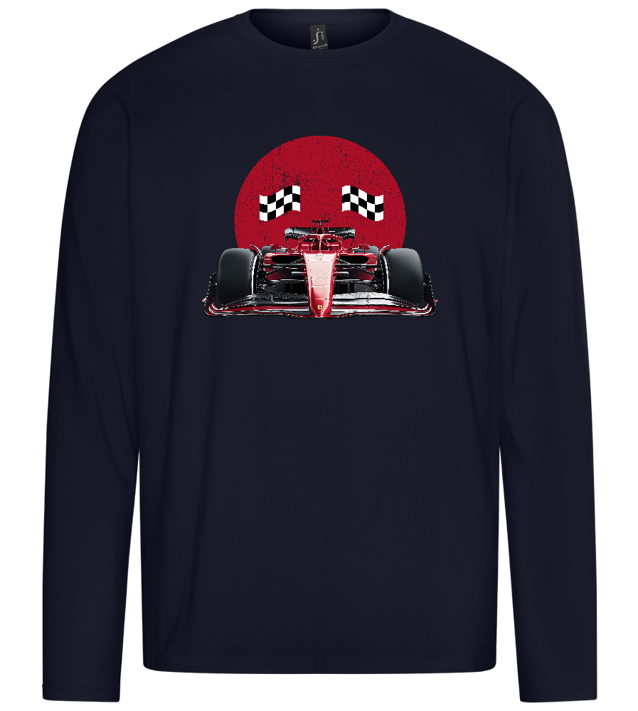 Speed Demon Design - Premium men's long sleeve t-shirt_FRENCH NAVY_front