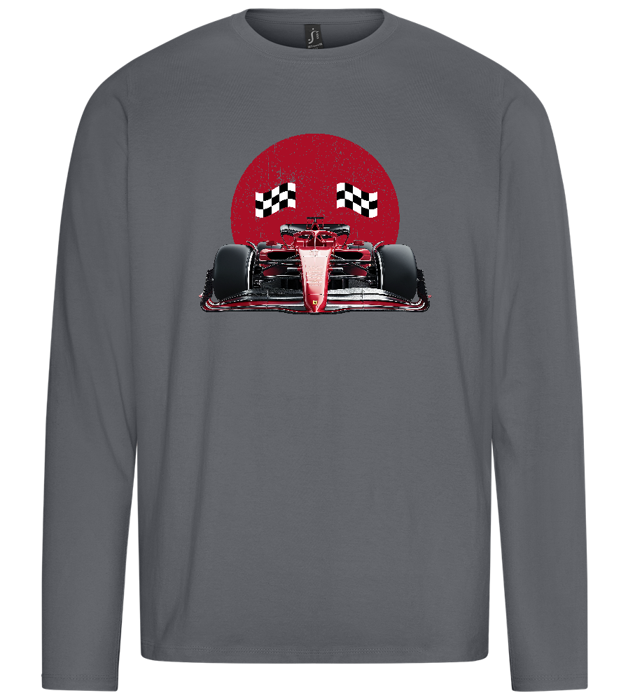 Speed Demon Design - Premium men's long sleeve t-shirt_MOUSE GREY_front