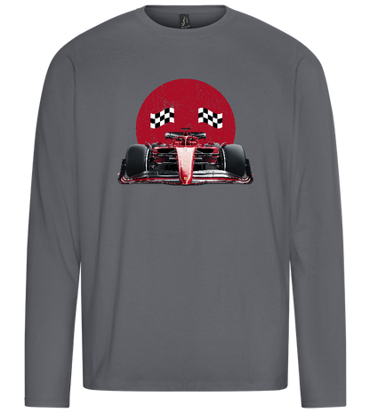 Speed Demon Design - Premium men's long sleeve t-shirt_MOUSE GREY_front