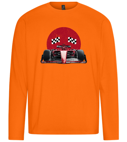 Speed Demon Design - Premium men's long sleeve t-shirt_ORANGE_front