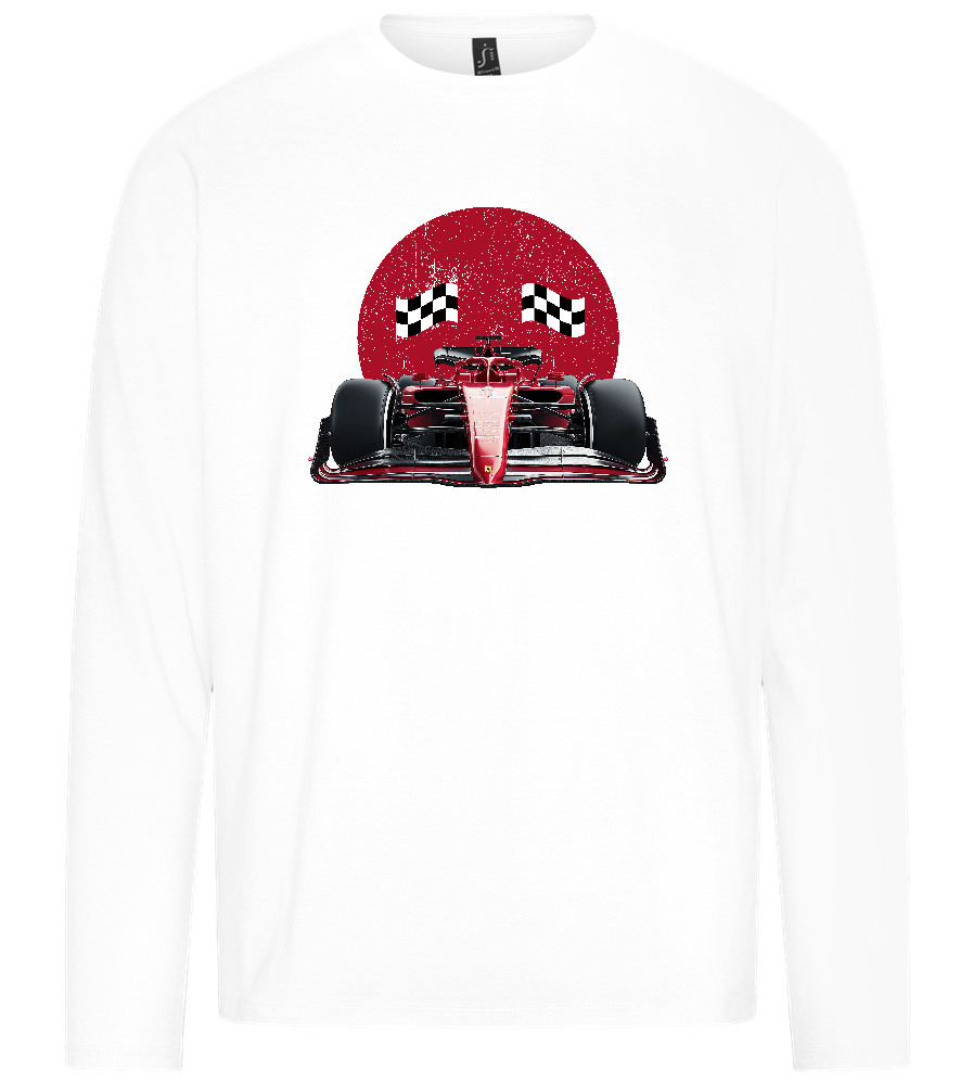 Speed Demon Design - Premium men's long sleeve t-shirt_WHITE_front