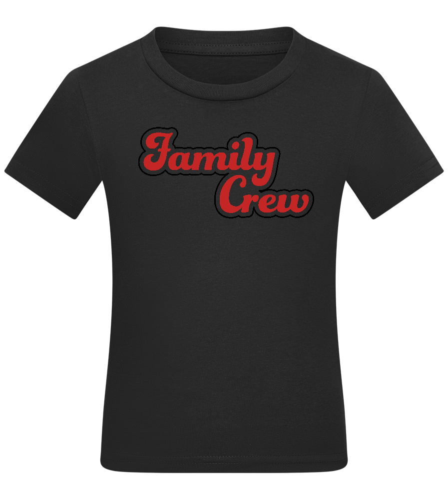 Family Crew Design - Comfort kids fitted t-shirt_DEEP BLACK_front
