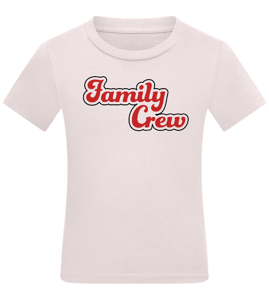 Family Crew Design - Comfort kids fitted t-shirt_LIGHT PINK_front