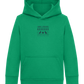 8-Bit Christmas Design - Comfort Kids Hoodie_MEADOW GREEN_front