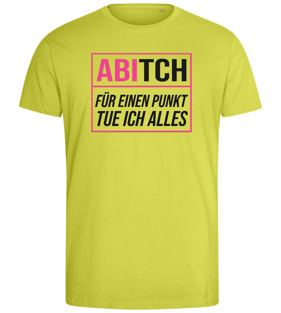 Tue Ich Alles Design - Comfort men's fitted t-shirt_GREEN APPLE_front