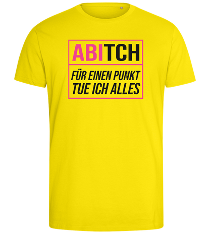 Tue Ich Alles Design - Comfort men's fitted t-shirt_YELLOW_front