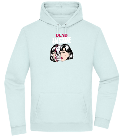 Dead Inside Skull Design - Premium Essential Unisex Hoodie_ARCTIC BLUE_front