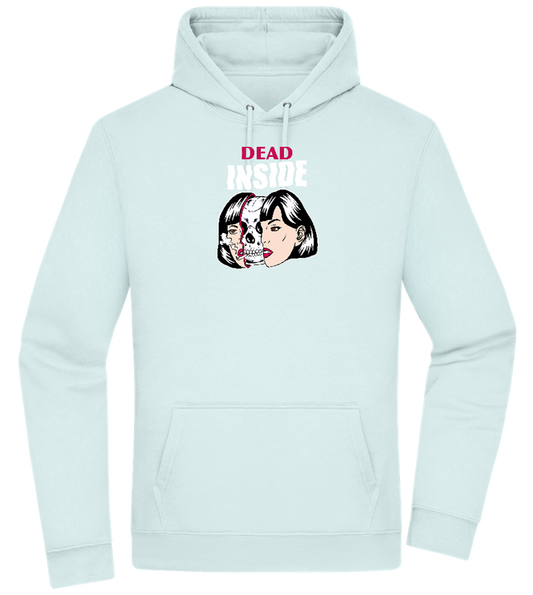 Dead Inside Skull Design - Premium Essential Unisex Hoodie_ARCTIC BLUE_front