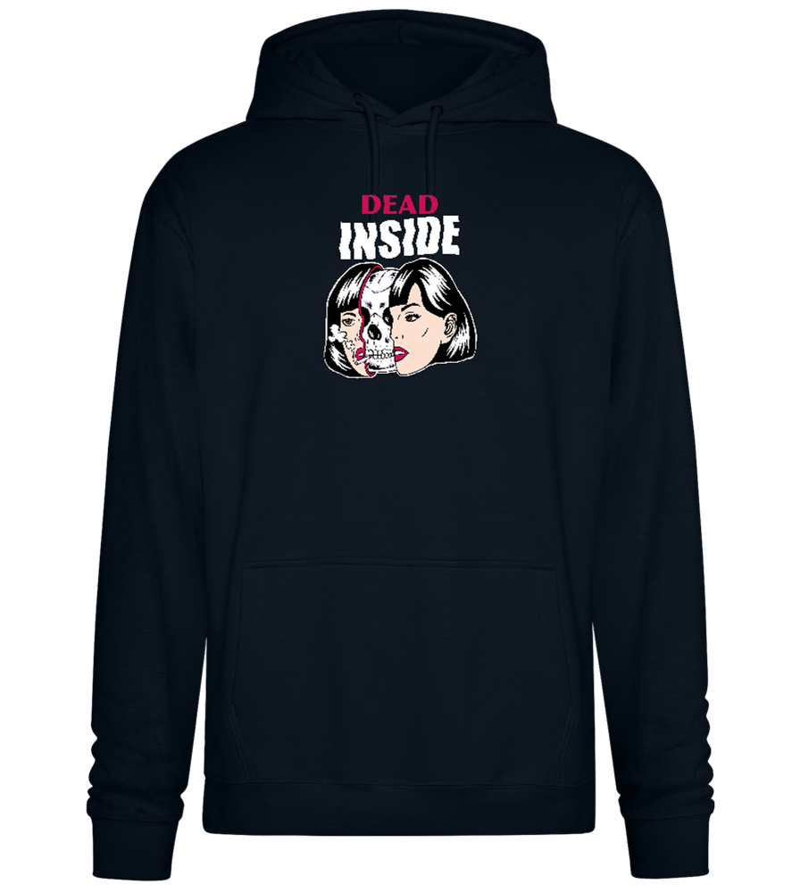 Dead Inside Skull Design - Premium Essential Unisex Hoodie_BLACK_front