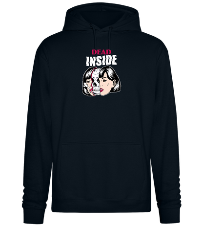 Dead Inside Skull Design - Premium Essential Unisex Hoodie_BLACK_front