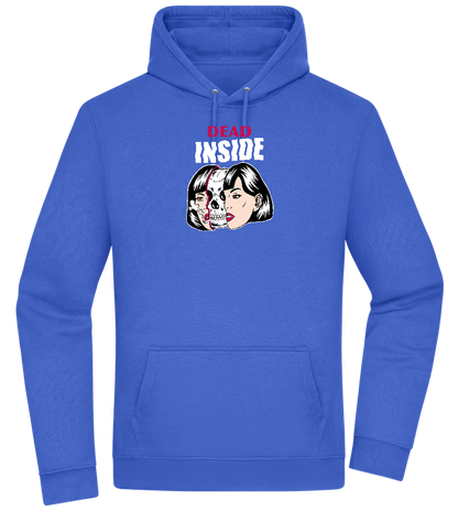 Dead Inside Skull Design - Premium Essential Unisex Hoodie_ROYAL_front