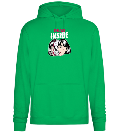 Dead Inside Skull Design - Premium Essential Unisex Hoodie_SPRING GREEN_front