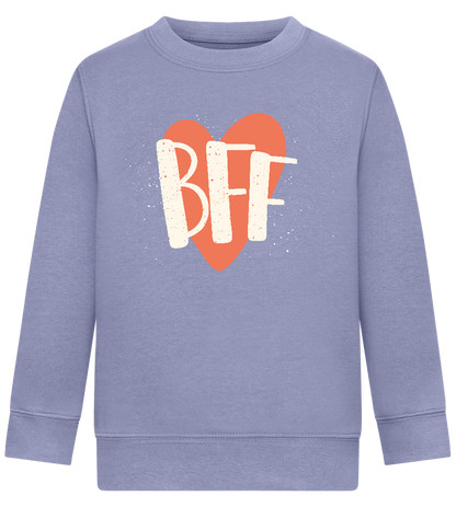 BFF Heart Design - Comfort Kids Sweater_BLUE_front