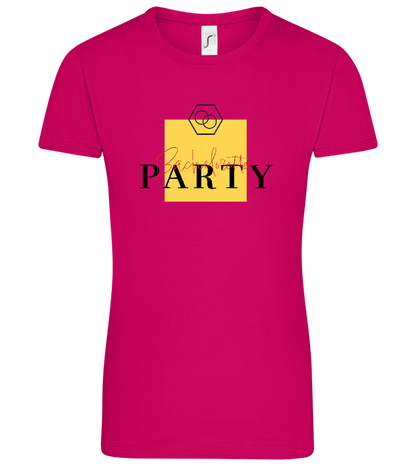 Bachelorette Party Rings Design - Comfort women's t-shirt_FUCHSIA_front