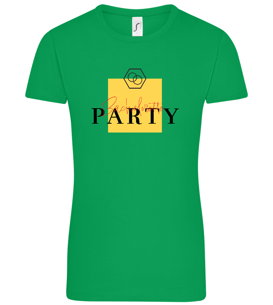 Bachelorette Party Rings Design - Comfort women's t-shirt_MEADOW GREEN_front