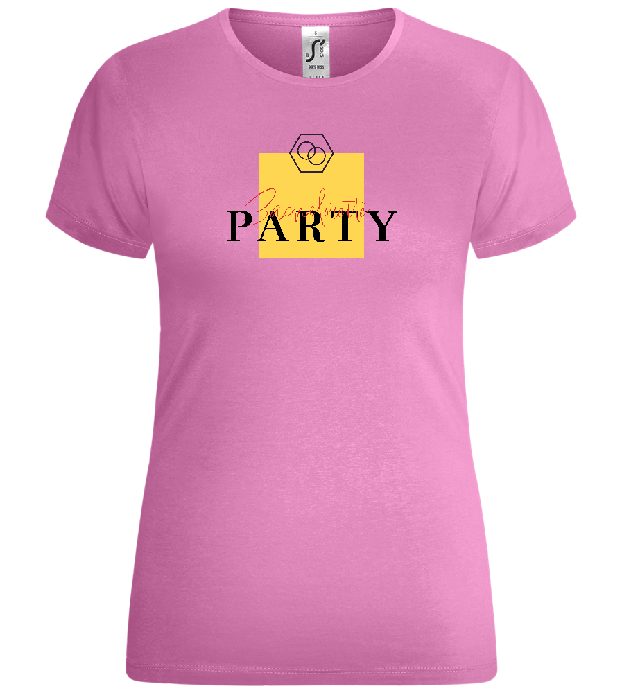 Bachelorette Party Rings Design - Comfort women's t-shirt_PINK ORCHID_front