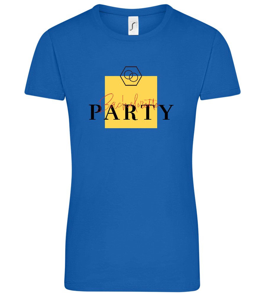 Bachelorette Party Rings Design - Comfort women's t-shirt_ROYAL_front