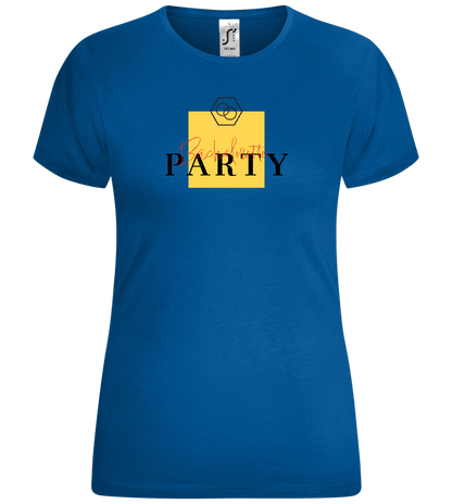 Bachelorette Party Rings Design - Comfort women's t-shirt_ROYAL_front