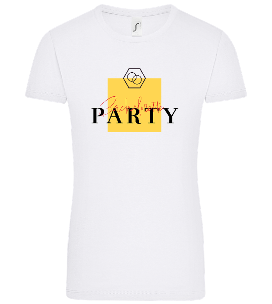 Bachelorette Party Rings Design - Comfort women's t-shirt_WHITE_front