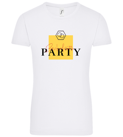 Bachelorette Party Rings Design - Comfort women's t-shirt_WHITE_front