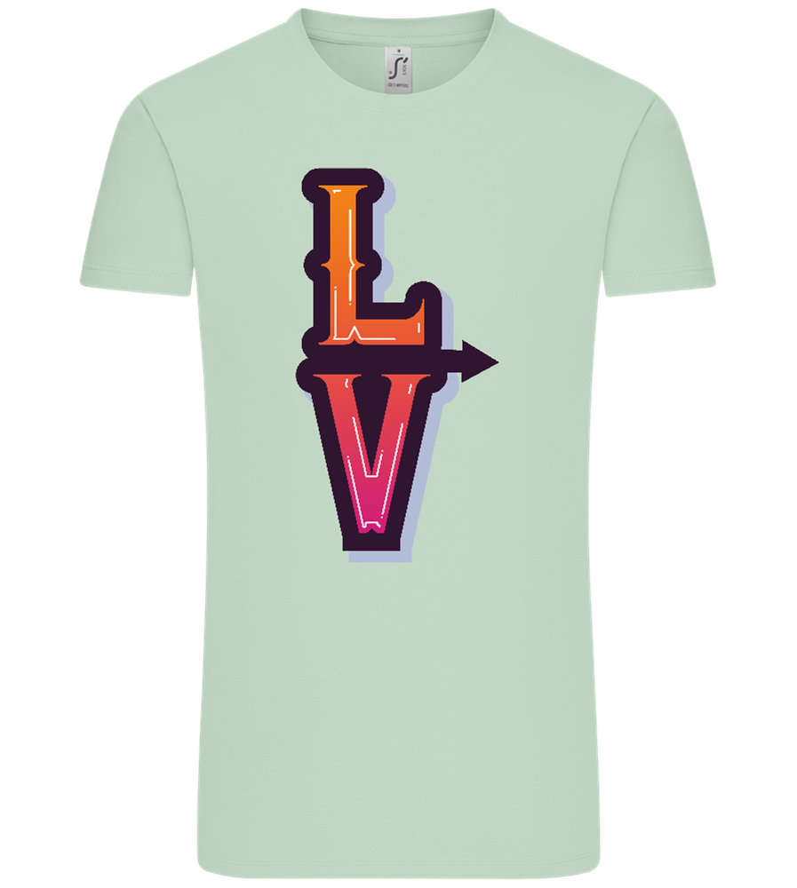 Left Love Design - Comfort Unisex T-Shirt_ICE GREEN_front