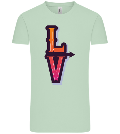 Left Love Design - Comfort Unisex T-Shirt_ICE GREEN_front