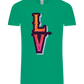 Left Love Design - Comfort Unisex T-Shirt_SPRING GREEN_front