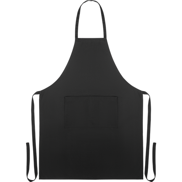 Organic Cotton Apron_BLACK_front
