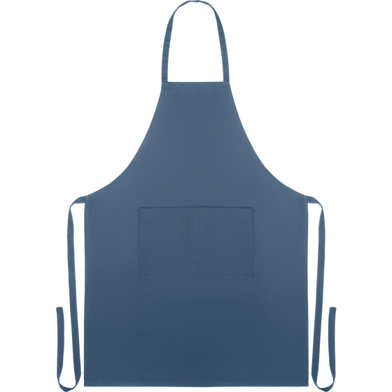 Organic Cotton Apron_BLUE_front
