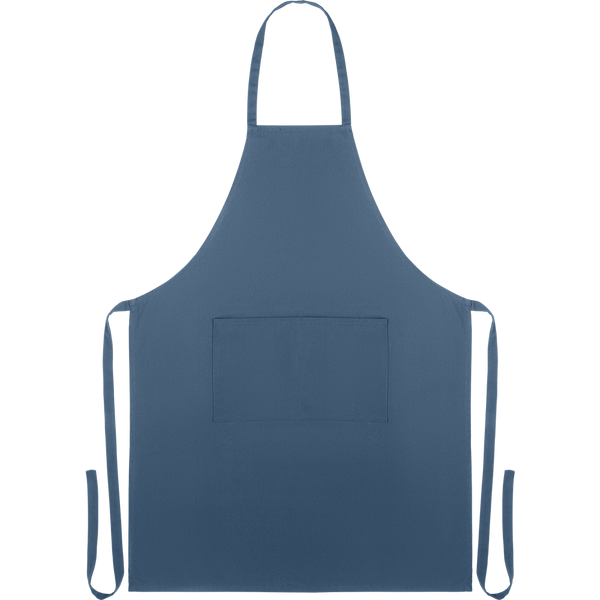 Organic Cotton Apron_BLUE_front