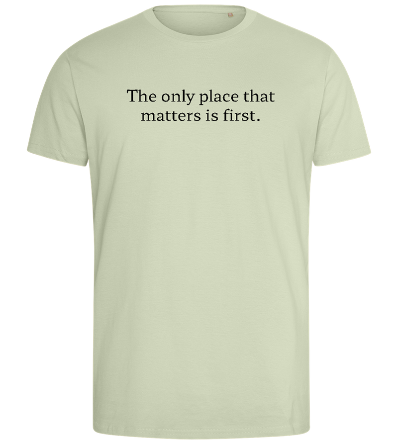 The Only Place That Matters Design - Comfort men's fitted t-shirt_SILESTONE_front