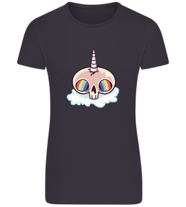 Skull Unicorn Design - Basic women's fitted t-shirt