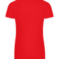 Skull Unicorn Design - Basic women's fitted t-shirt_RED_back
