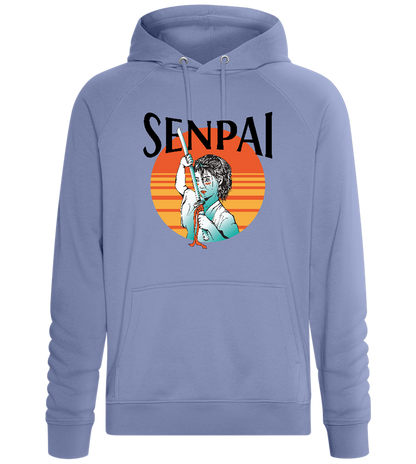 Samurai Senpai Design - Comfort unisex hoodie_BLUE_front