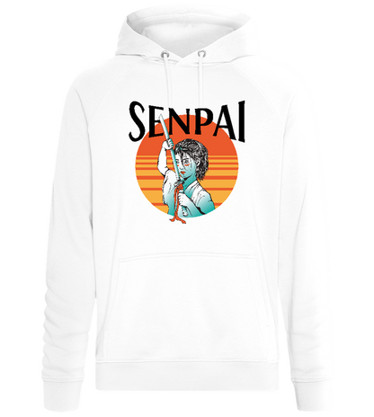 Samurai Senpai Design - Comfort unisex hoodie_WHITE_front