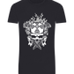 Skull With Flames Design - Basic Unisex T-Shirt_FRENCH NAVY_front