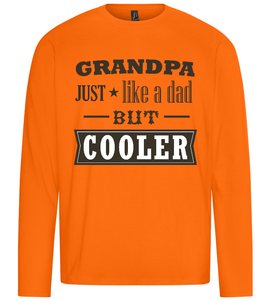 Just Like A Dad Design - Premium men's long sleeve t-shirt_ORANGE_front