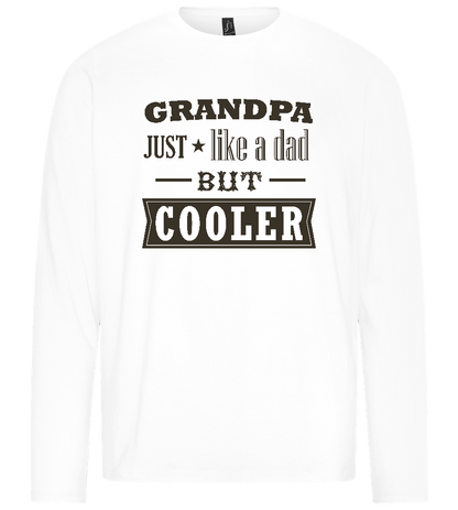 Just Like A Dad Design - Premium men's long sleeve t-shirt_WHITE_front