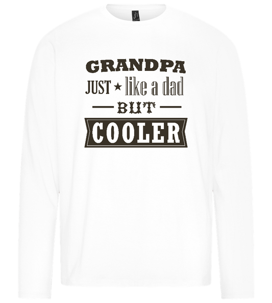 Just Like A Dad Design - Premium men's long sleeve t-shirt_WHITE_front