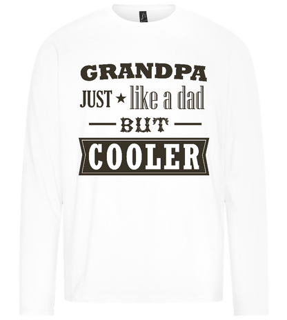 Just Like A Dad Design - Premium men's long sleeve t-shirt_WHITE_front