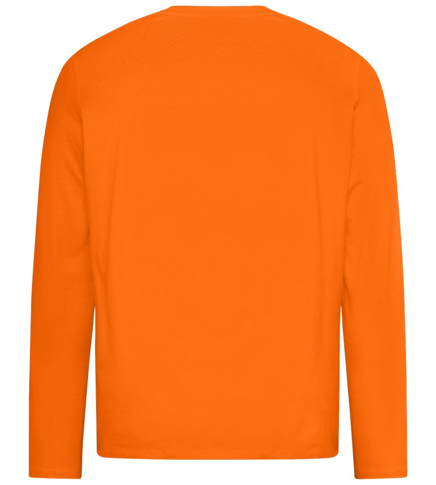 Just Like A Dad Design - Premium men's long sleeve t-shirt_ORANGE_back