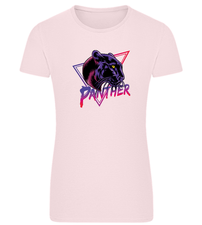 Retro Panther 1 Design - Comfort women's fitted t-shirt_LIGHT PINK_front