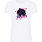 Retro Panther 1 Design - Comfort women's fitted t-shirt_WHITE_front