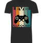 Level Unlocked Game Controller Design - Basic Unisex T-Shirt_DEEP BLACK_front