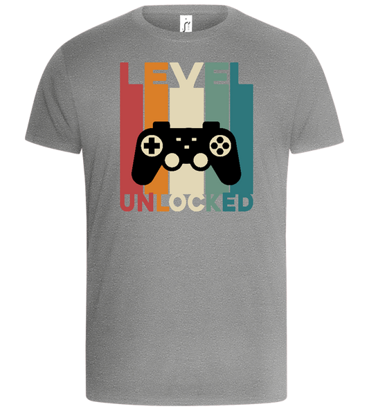 Level Unlocked Game Controller Design - Basic Unisex T-Shirt_ORION GREY_front