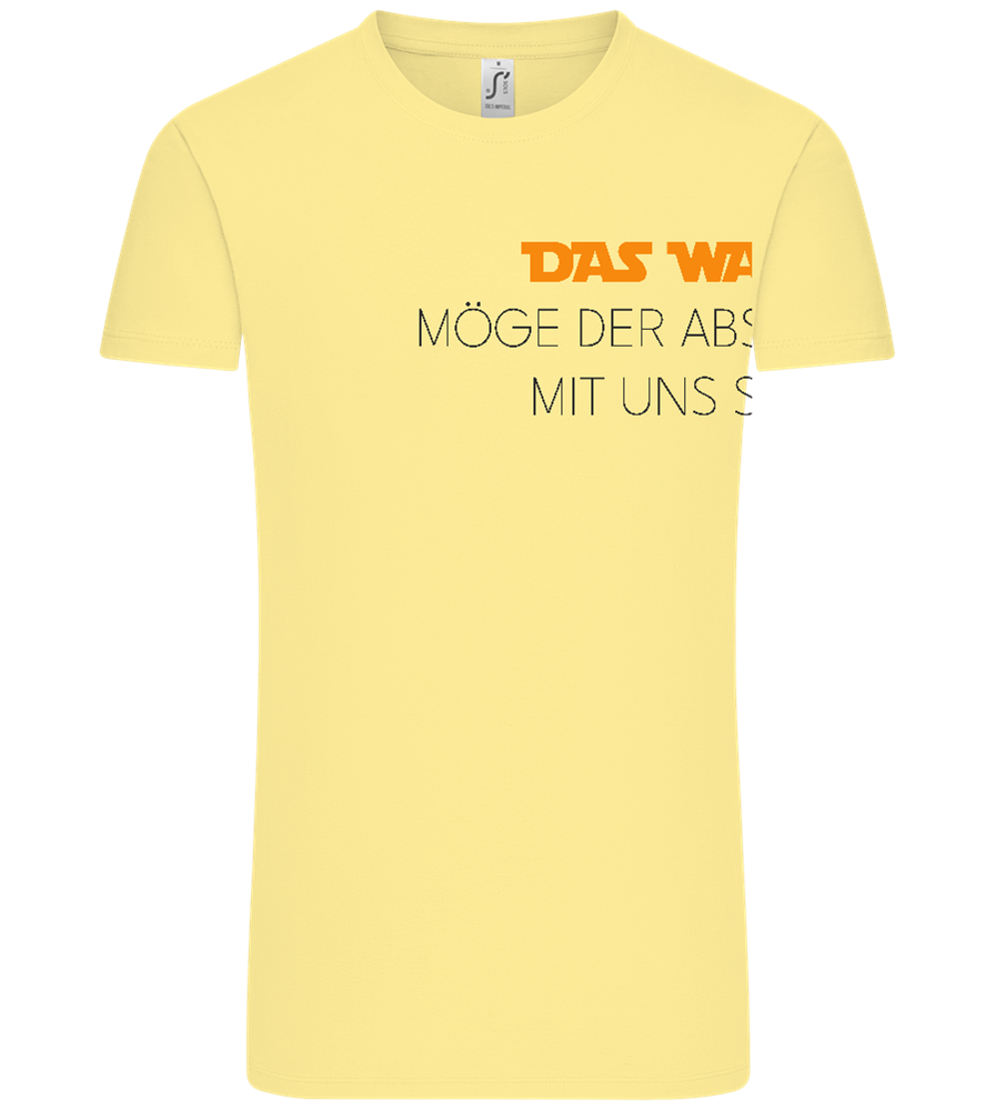 Das Wars Möge Der Abschluss Mit Uns Sein Design - Comfort Unisex T-Shirt_AMARELO CLARO_front