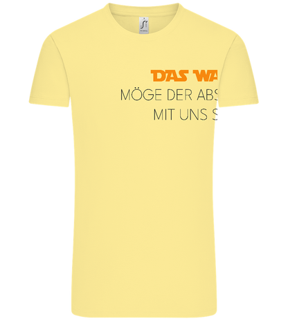 Das Wars Möge Der Abschluss Mit Uns Sein Design - Comfort Unisex T-Shirt_AMARELO CLARO_front