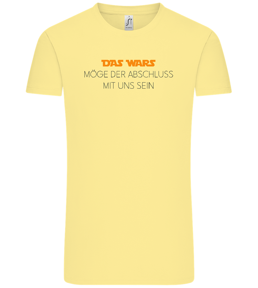 Das Wars Möge Der Abschluss Mit Uns Sein Design - Comfort Unisex T-Shirt_AMARELO CLARO_front