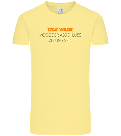 Das Wars Möge Der Abschluss Mit Uns Sein Design - Comfort Unisex T-Shirt_AMARELO CLARO_front