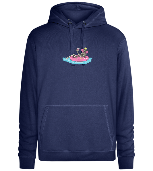 Drink And Chill Design - Premium unisex hoodie_DENIM CHINA_front